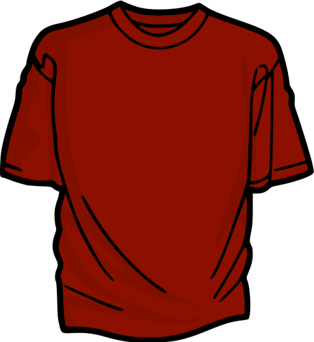 Gráficos de vector de camiseta roja