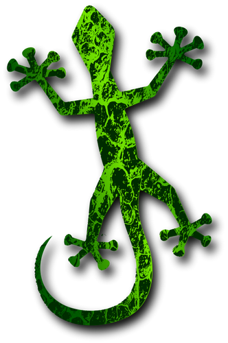 Зелёная ящерица векторные картинки