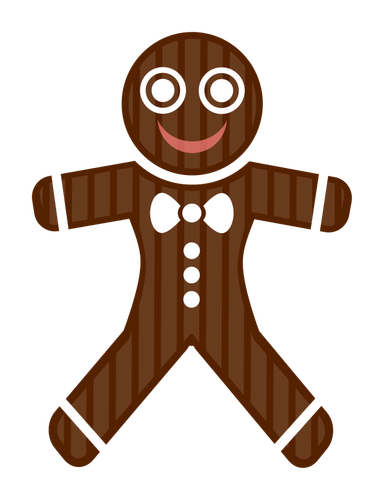 Gingerbread man vector image
