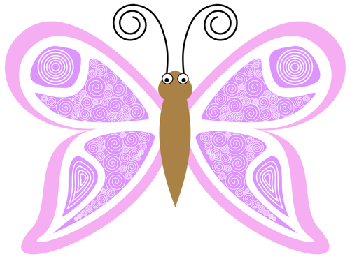 Pink butterfly image