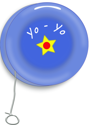 En tidlig versjon av yo-yo leketøy vektoren bildet