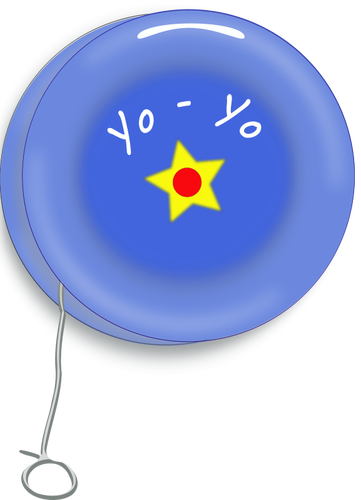 An early version of the yo-yo toy vector image