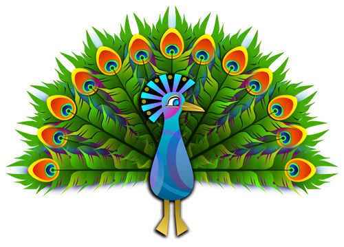 Peacock vektor ClipArt
