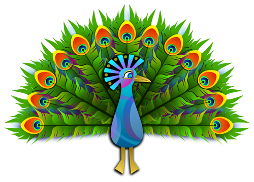 Peacock vektor ClipArt