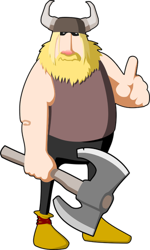 Viking warrior vector image