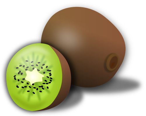 Kiwi-Hälften