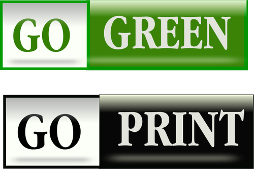 Go green bars vector image