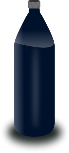 Black water bottle vector clip art