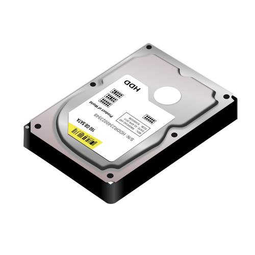 HDD hårddisk vektorbild