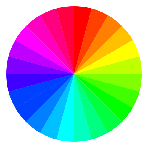 Разноцветные колесо