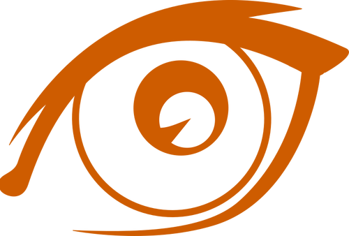 Yksinkertainen oranssi silmä