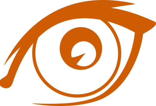 Simple orange eye