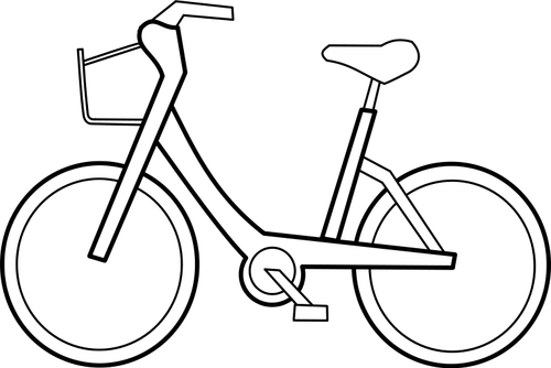 Contour de vecteur de bicyclette