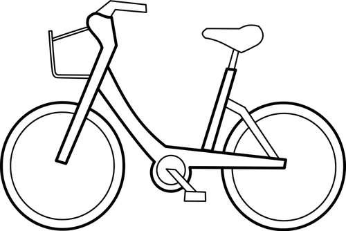 Bicycle vector outline