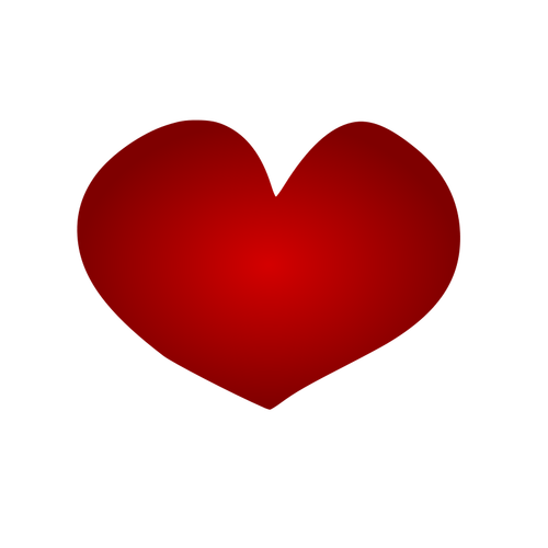 Красное сердце векторное изображение