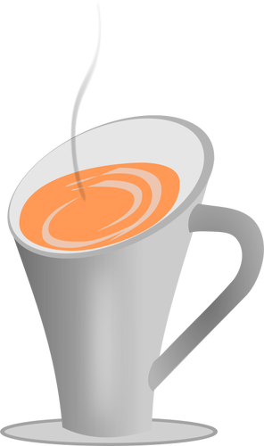 Hot drink in a cup vector graphics