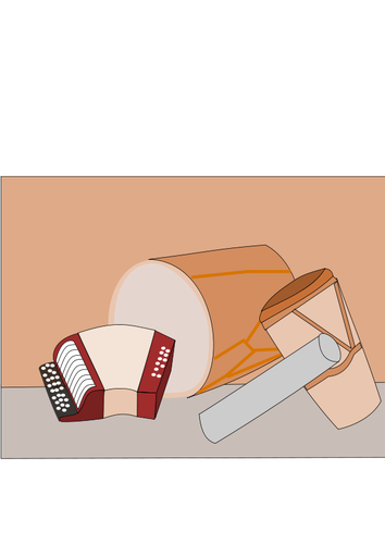 Vector image of musical instruments