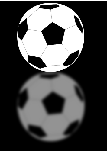एक फुटबॉल की गेंद के वेक्टर छवि