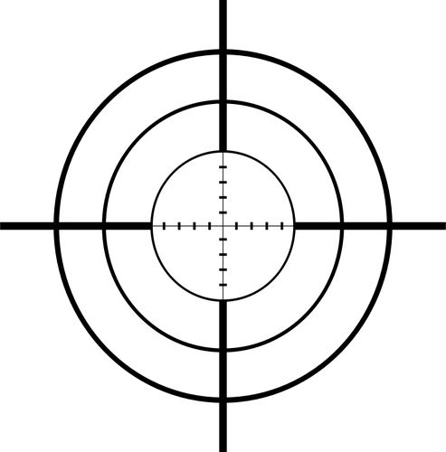 狙撃十字ベクトル図面