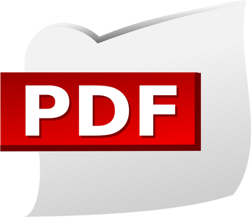 PDF document icône vector clip art