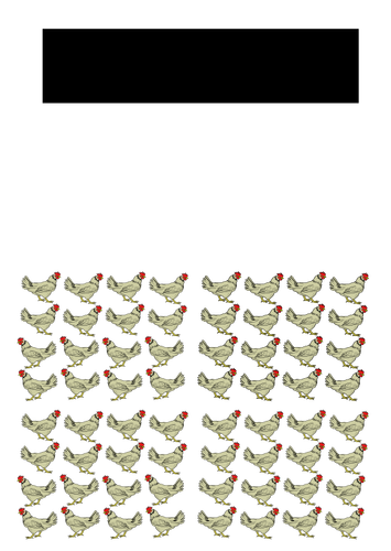 Găini identice vector illustration
