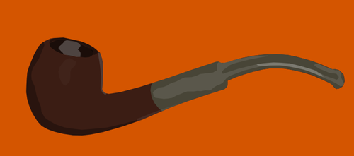 Brown smoking pipe