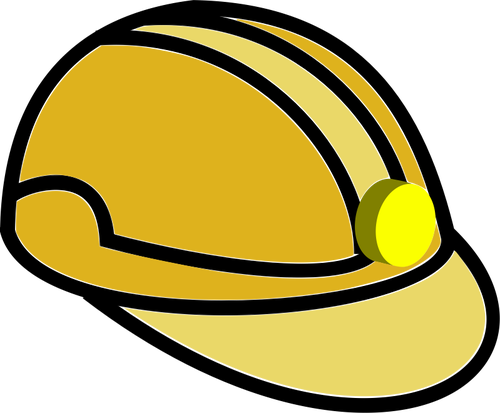 Ilustración de vector de casco de minero