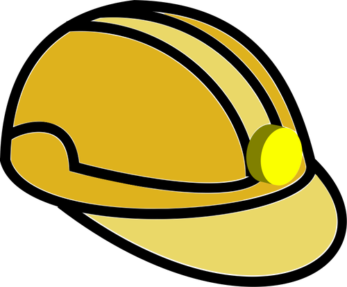 Mining helmet vector illustration