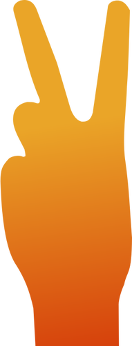 Peace hand sign vector image