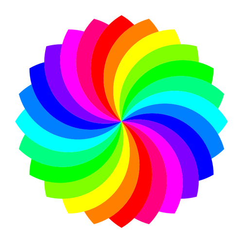 Väri pallette vektori kuva