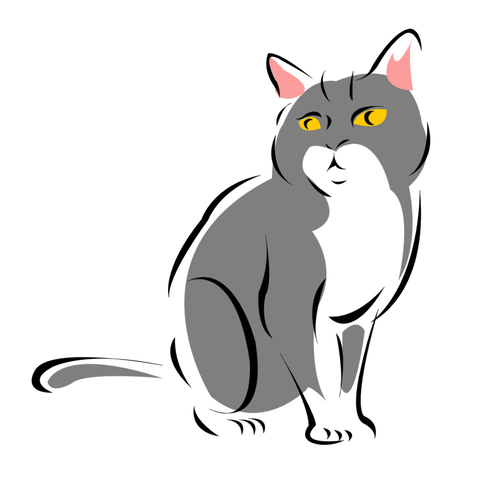 Gambar vektor kucing  Domain publik vektor