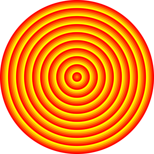 Alvo redondo com 48 círculos