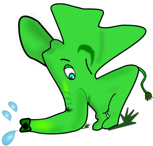 Little green elephant