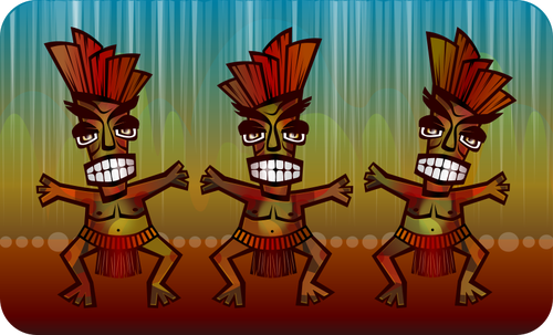 Imagen vectorial de danza africana