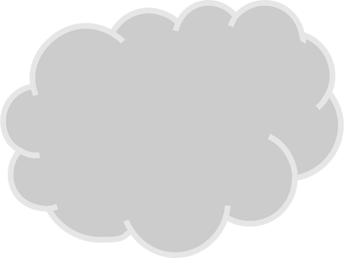 גרפיקה וקטורית ענן אפור