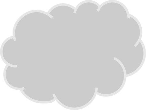 Gray Cloud Vector Graphics