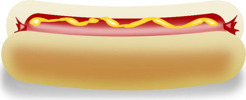 Hot dog vektor ilustrasi