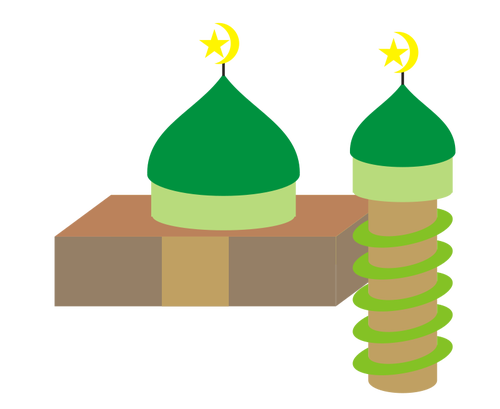 Simplu moschee grafică vectorială