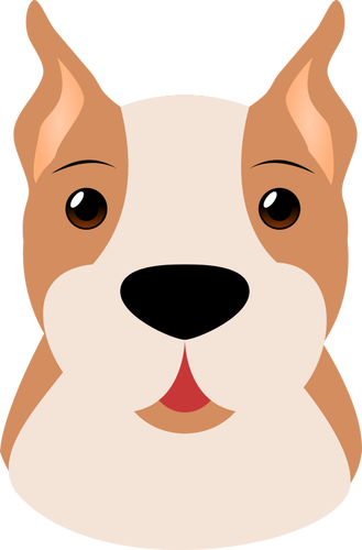 Cartoon image of dog's head | Public domain vectors