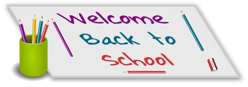 Welcome back to school vector illustration