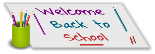 Welcome back to school vector illustration