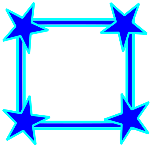 Blauer Rahmen