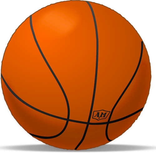 Basketball sport playing ball vector clip art