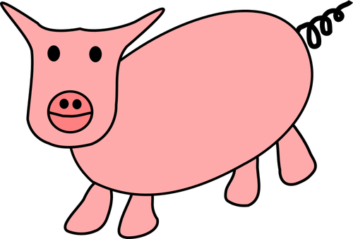 Caricatura de cerdo