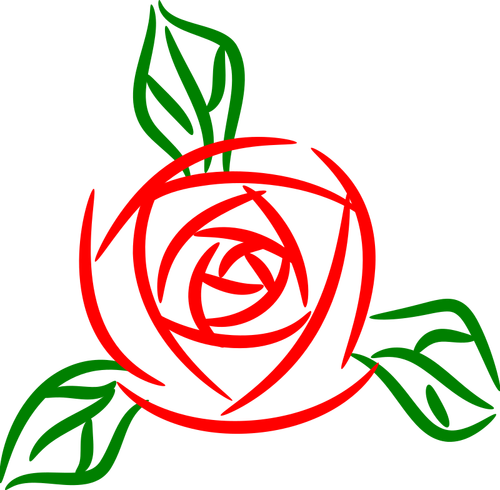 Dessiné de main abstraite rose vector clipart