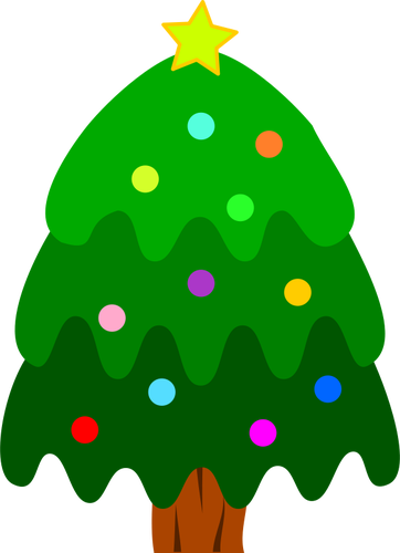 Árvore de Natal decoração Vector