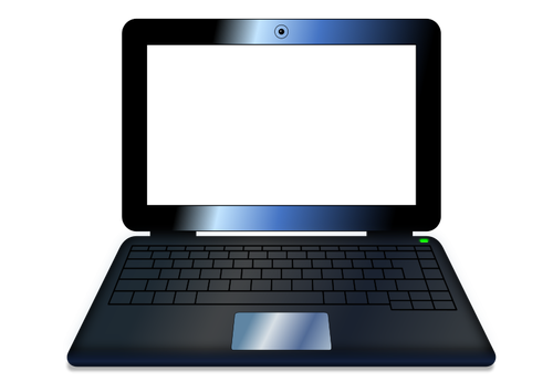 Ноутбук с пустой экран векторной графики