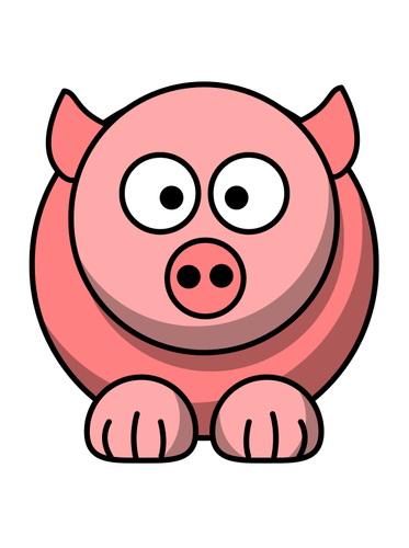 Style cartoon cochon