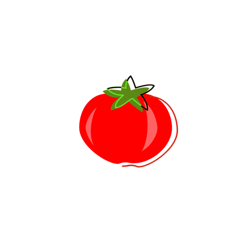 Gráficos vectoriales Vintage tomate