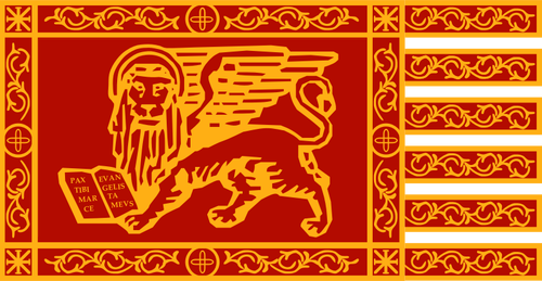 Flagge von Venedig, Italien